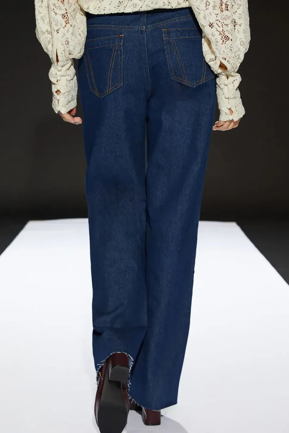 Runway 1.8.1.8 Button Front High Waist Wide Leg Trouser