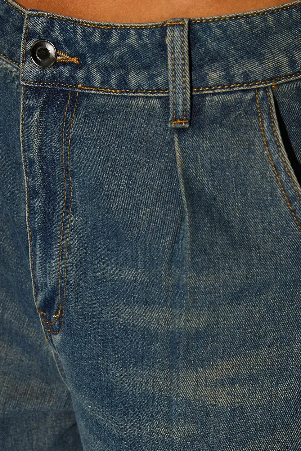 Runway 1.8.1.8 Earth Toned Pleat Front Jean
