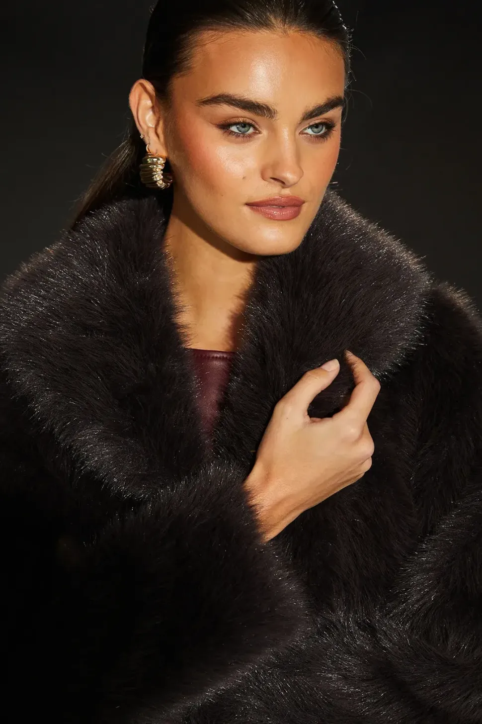 Runway 1.8.1.8 Faux Fur Maxi Coat