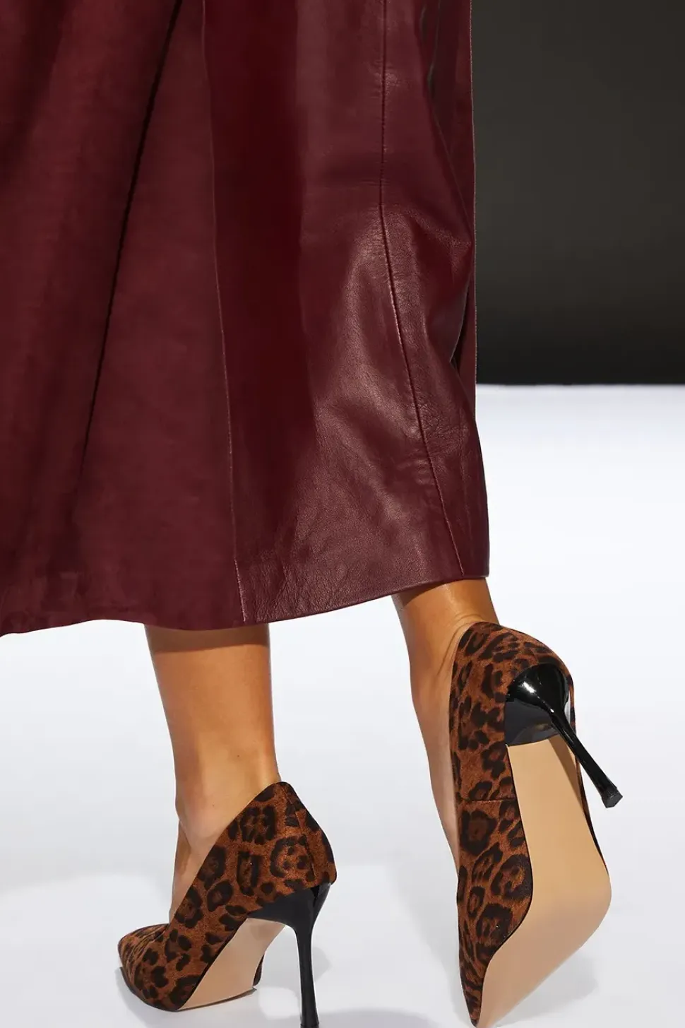 Runway 1.8.1.8 Leopard Print Stiletto Court Shoe