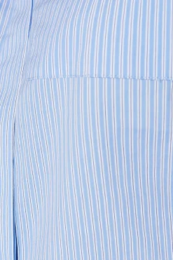Runway 1.8.1.8 Stripe Poplin Cropped Boxy Utility Shirt