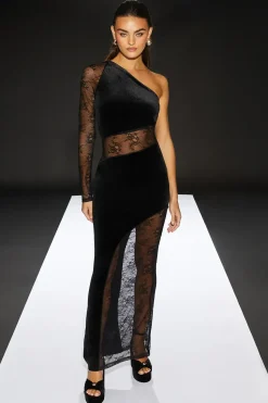 Runway 1.8.1.8 Velvet Lace Insert Dress