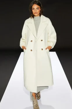Runway 1.8.1.8 Wool Blend Maxi Double Breasted Coat