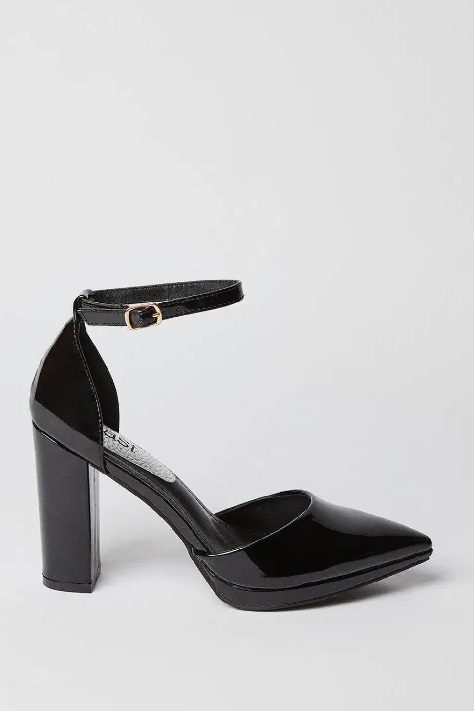 Sadie Platform Pointed High Block Heel Court Shoes