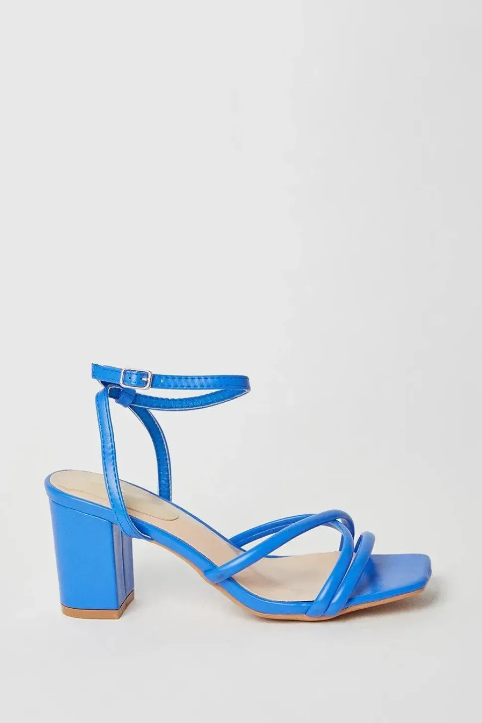 Salou Spaghetti Strap High Block Heeled Sandals