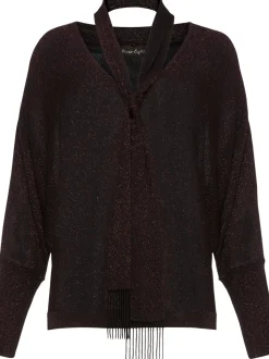 Sameera Scarf Tie Knit Top-