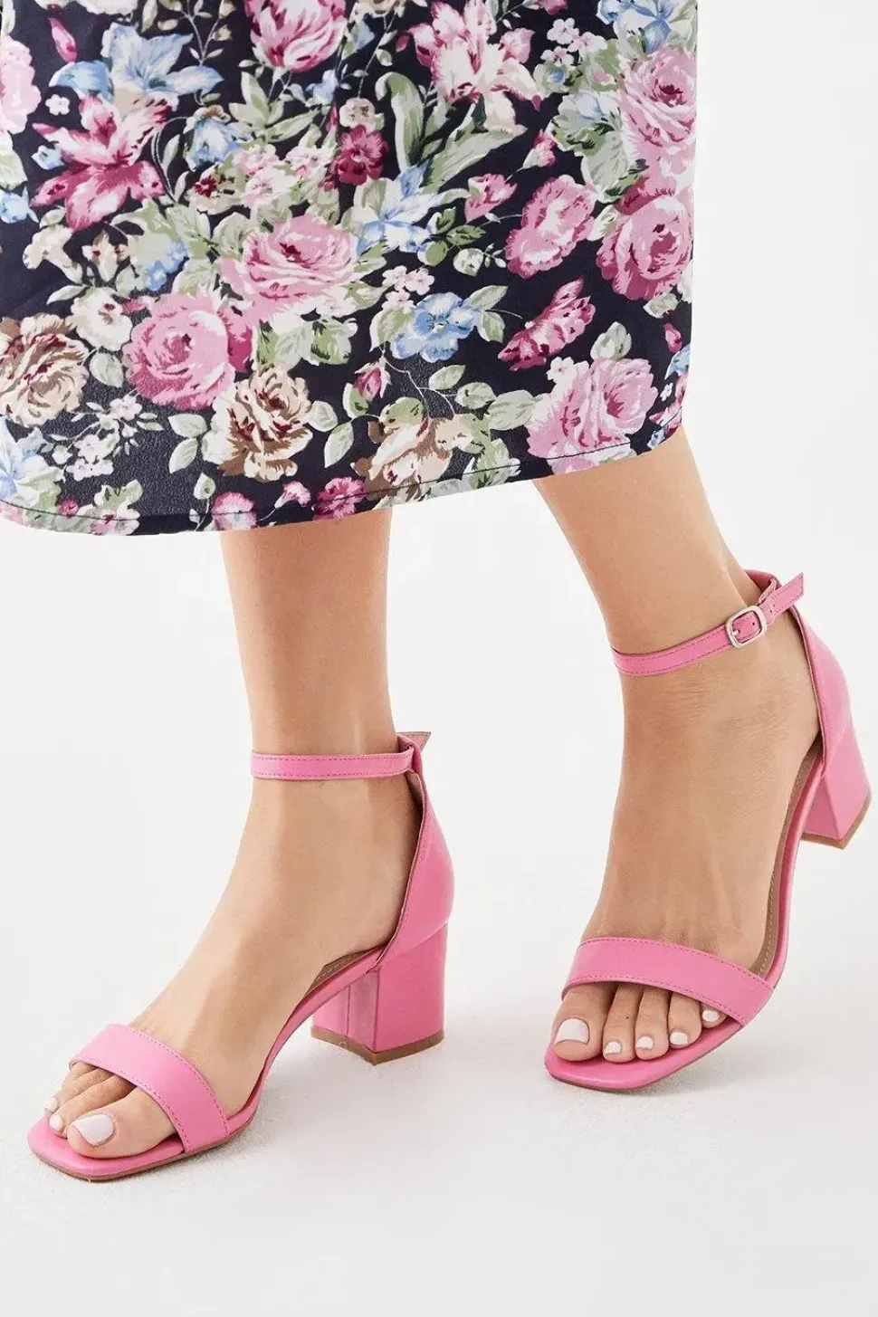 Sammy Low Block Barely There Heels