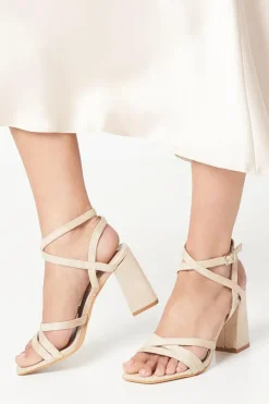 Santiego Ankle Strap High Block Heeled Sandals