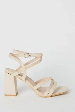 Santiego Ankle Strap High Block Heeled Sandals