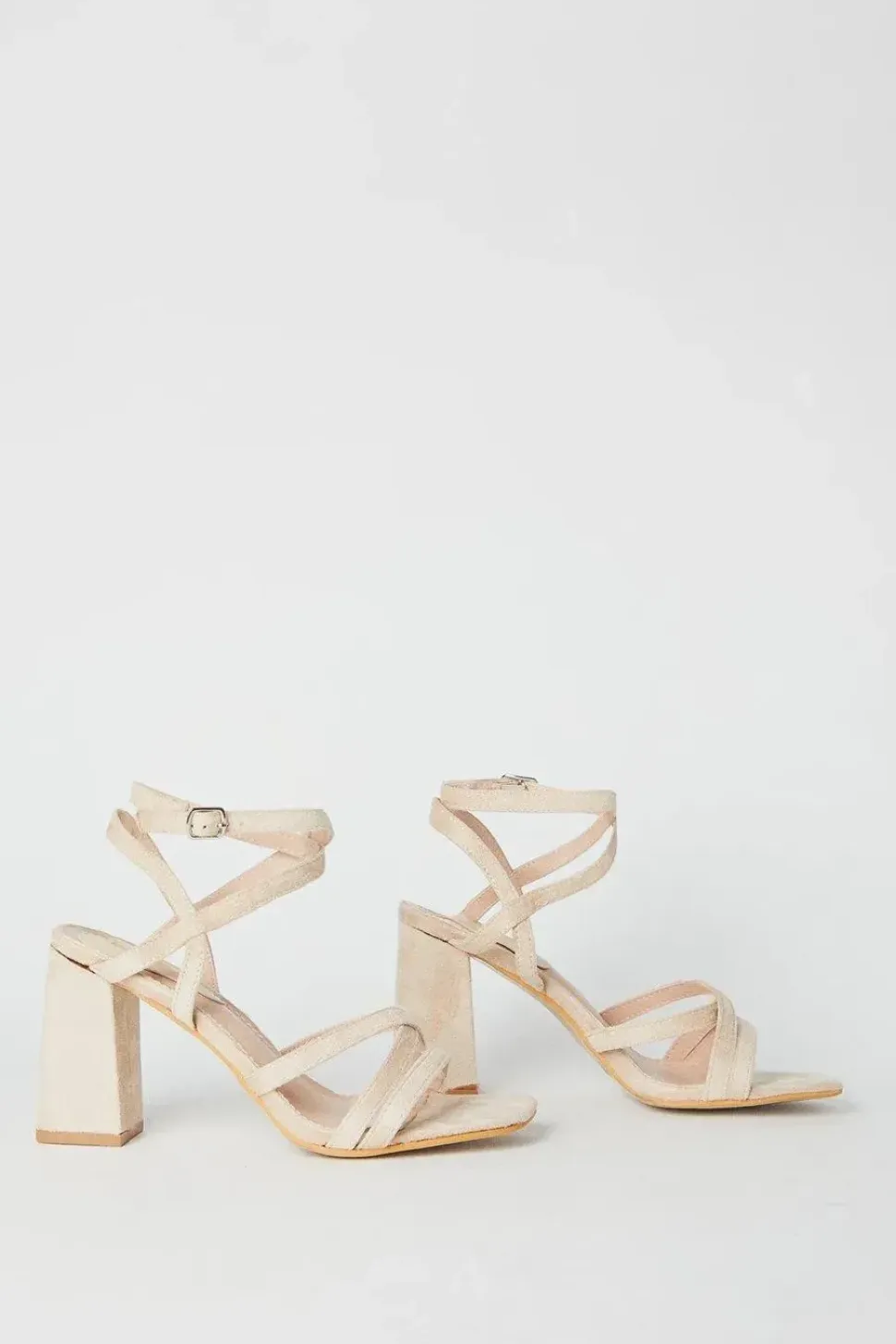 Santiego Ankle Strap High Block Heeled Sandals