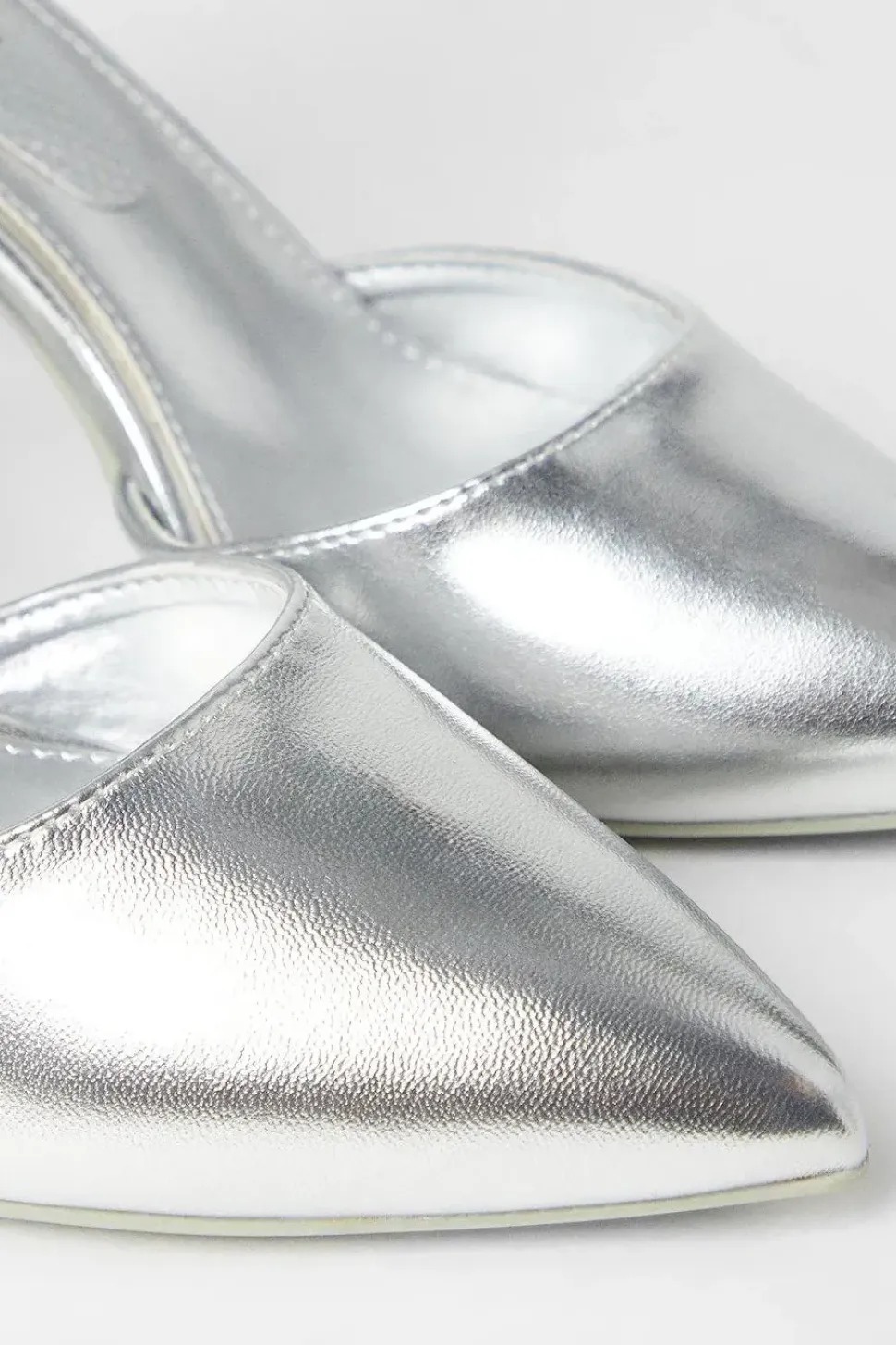 Saoirse Covered Buckle Open High Block Heel Court Shoes