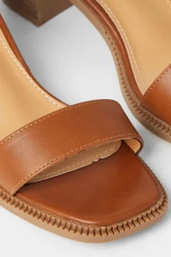 Sasha Comfort Stacked Low Block Heeled Sandals