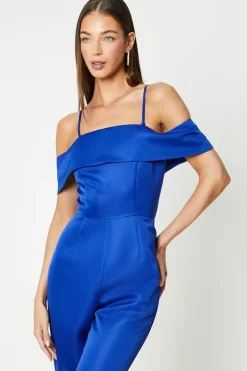 Satin Bandeau Jumpsuit