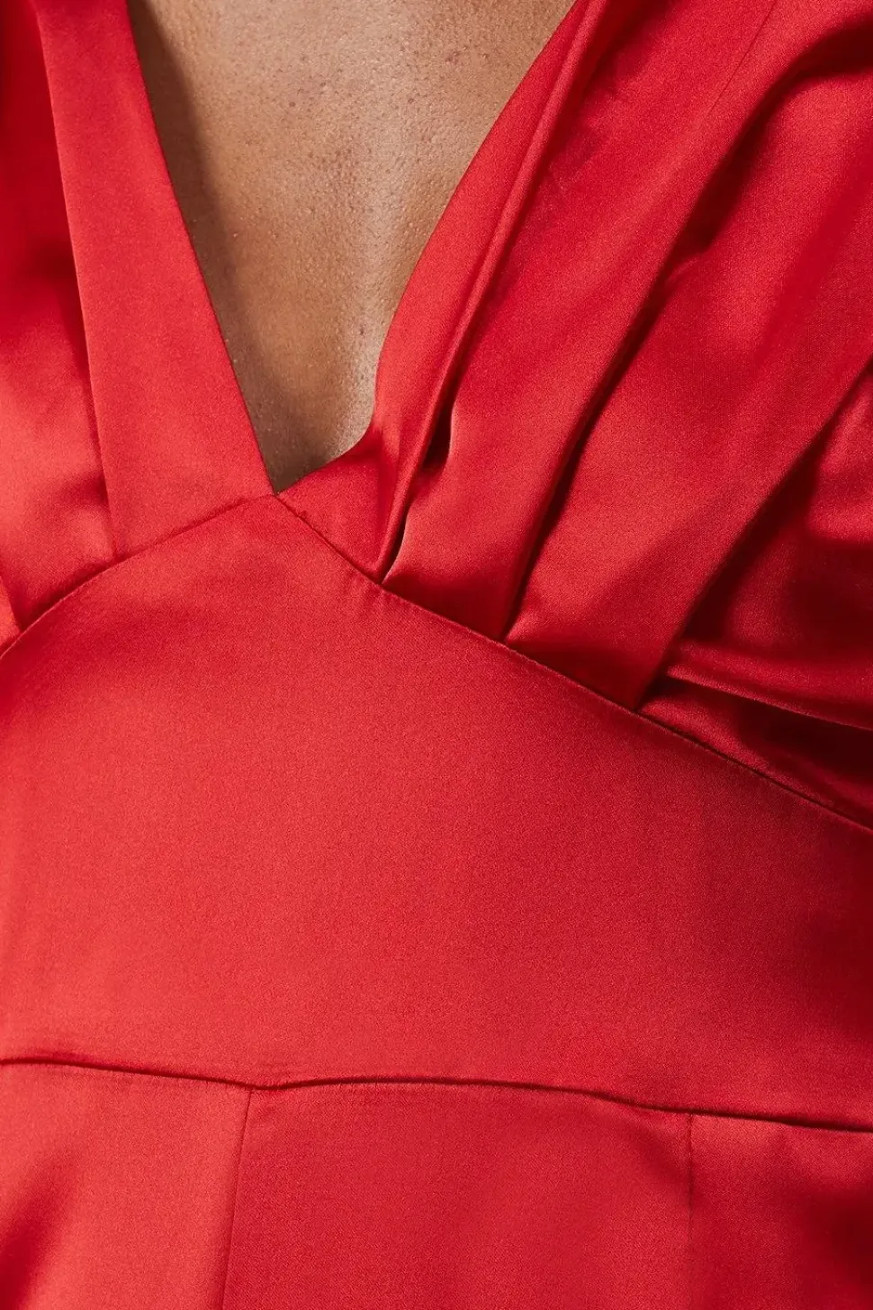 Satin Batwing Wide Leg Jumpsuit