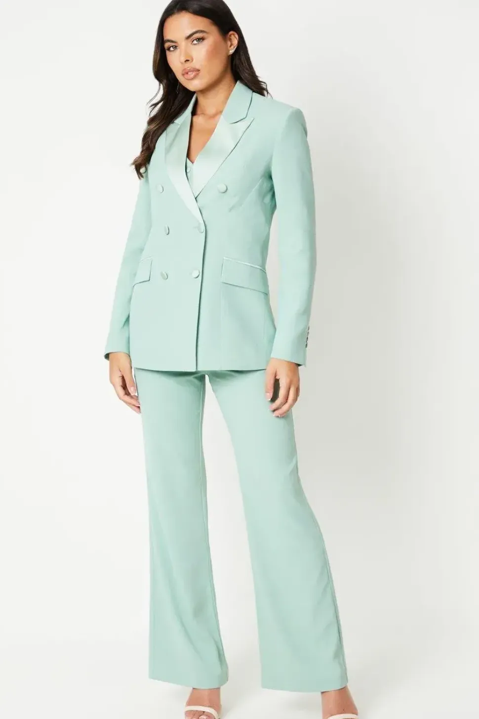 Satin Detail Tailored Blazer