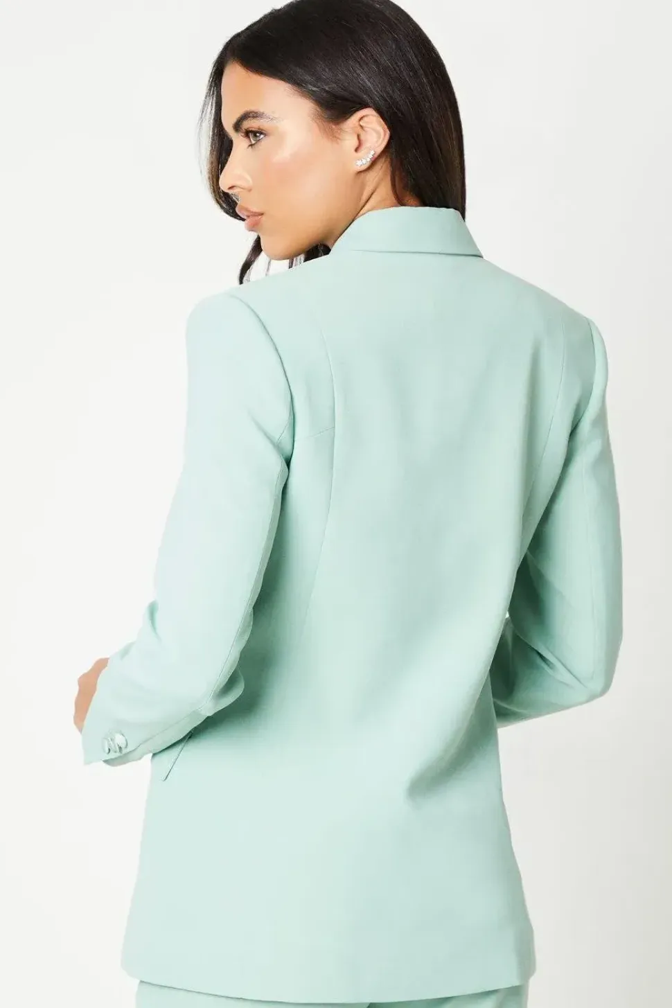 Satin Detail Tailored Blazer
