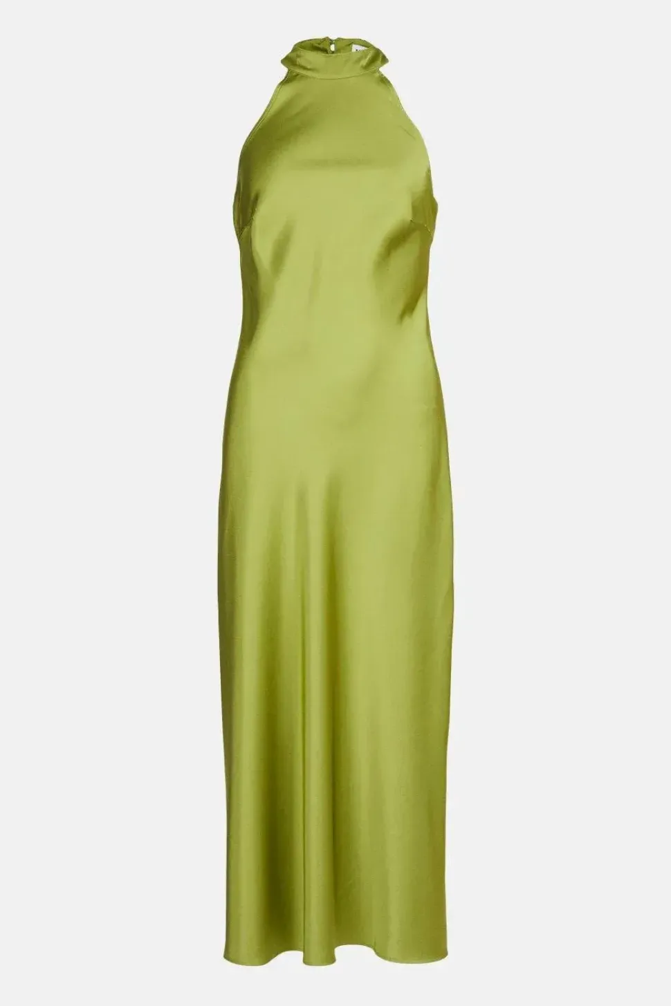 Satin Halter Neck Backless Slip Dress