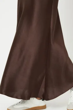 Satin Maxi Slip Skirt