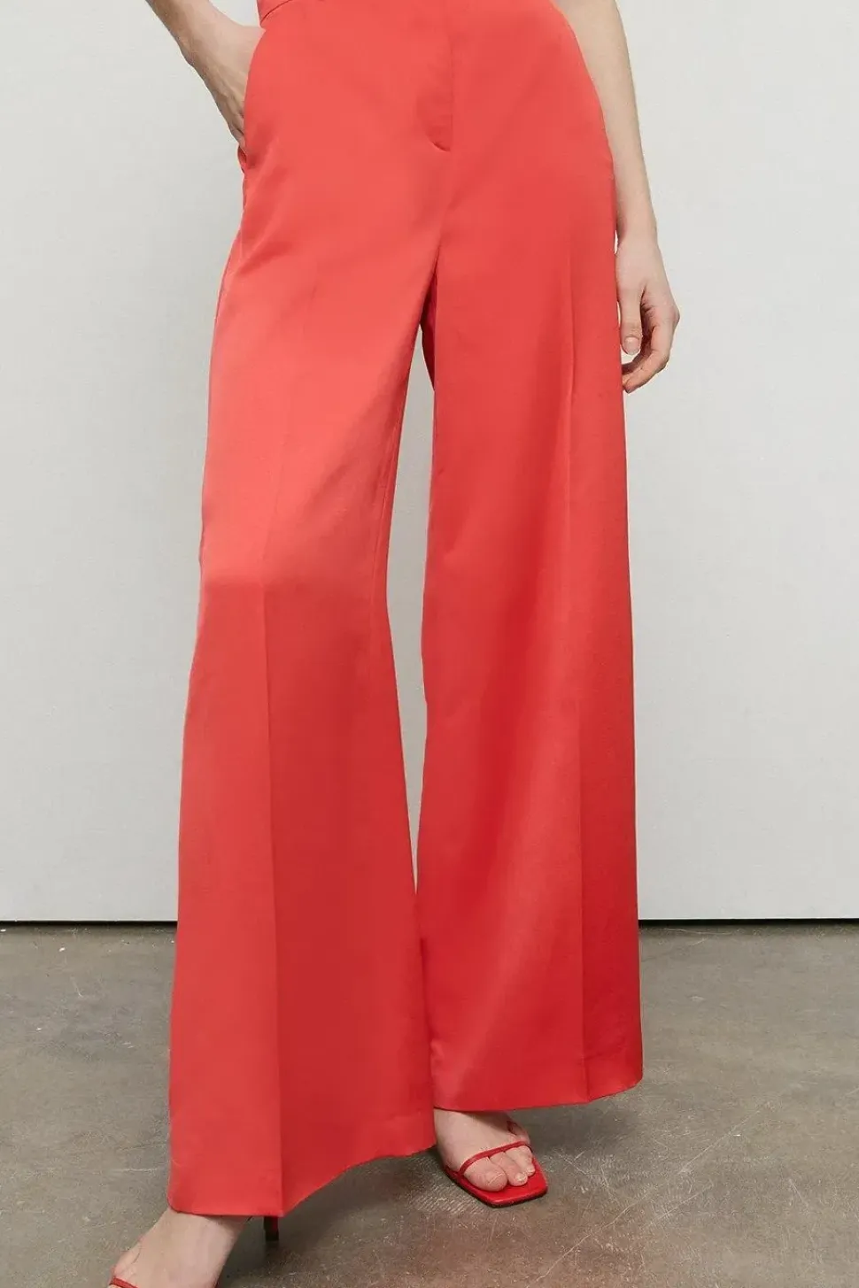 Satin Premium Wide Leg Trouser