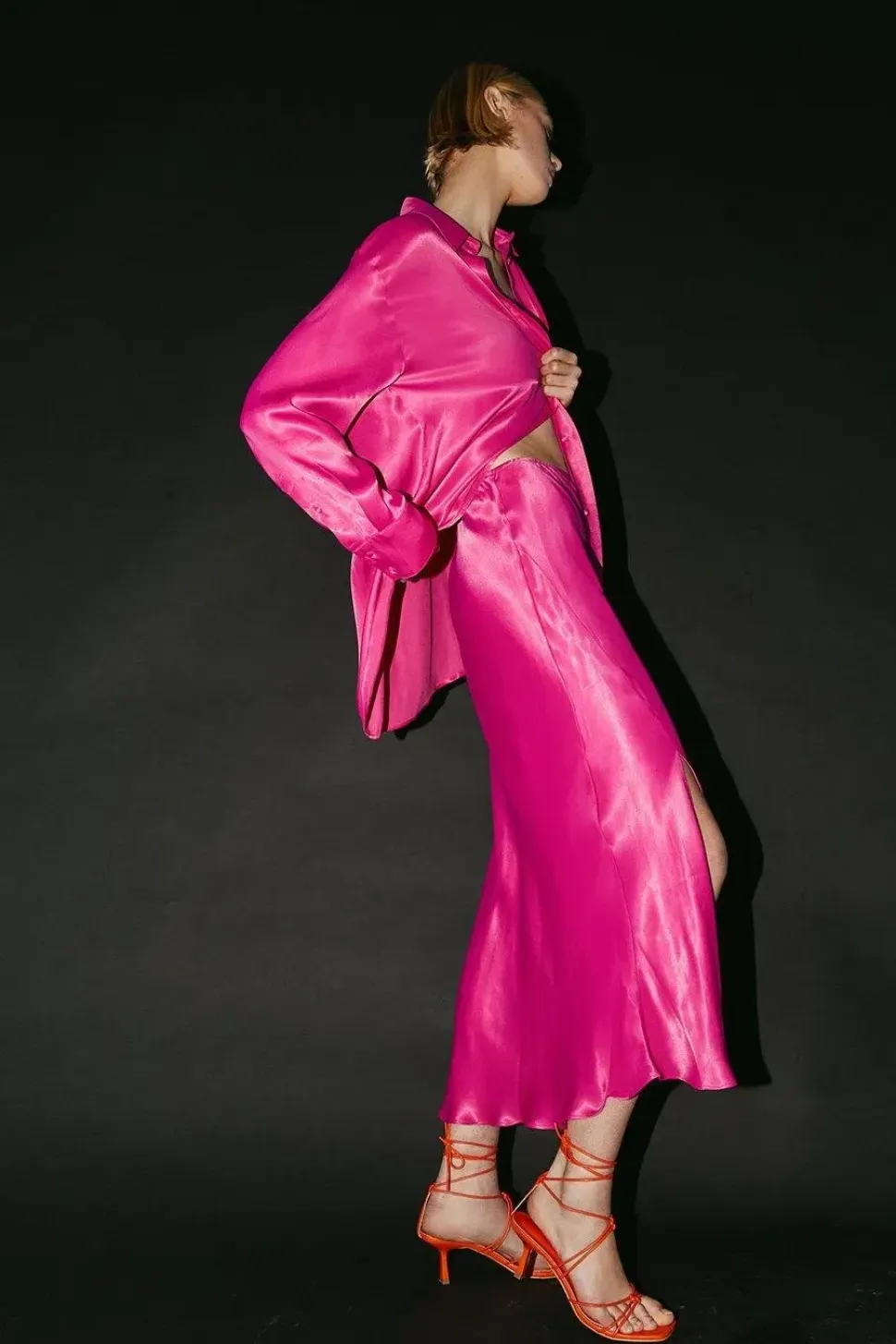 Satin Slip Skirt