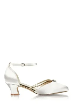 Satin 'Aliya' Two Part Vintage Shoe