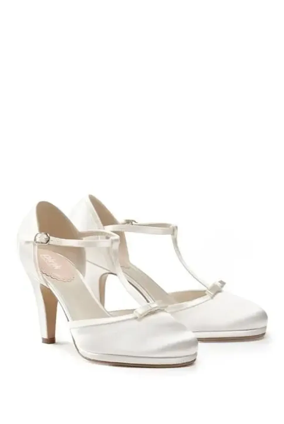 Satin 'Misty' High Heel Stiletto T-bar Shoes