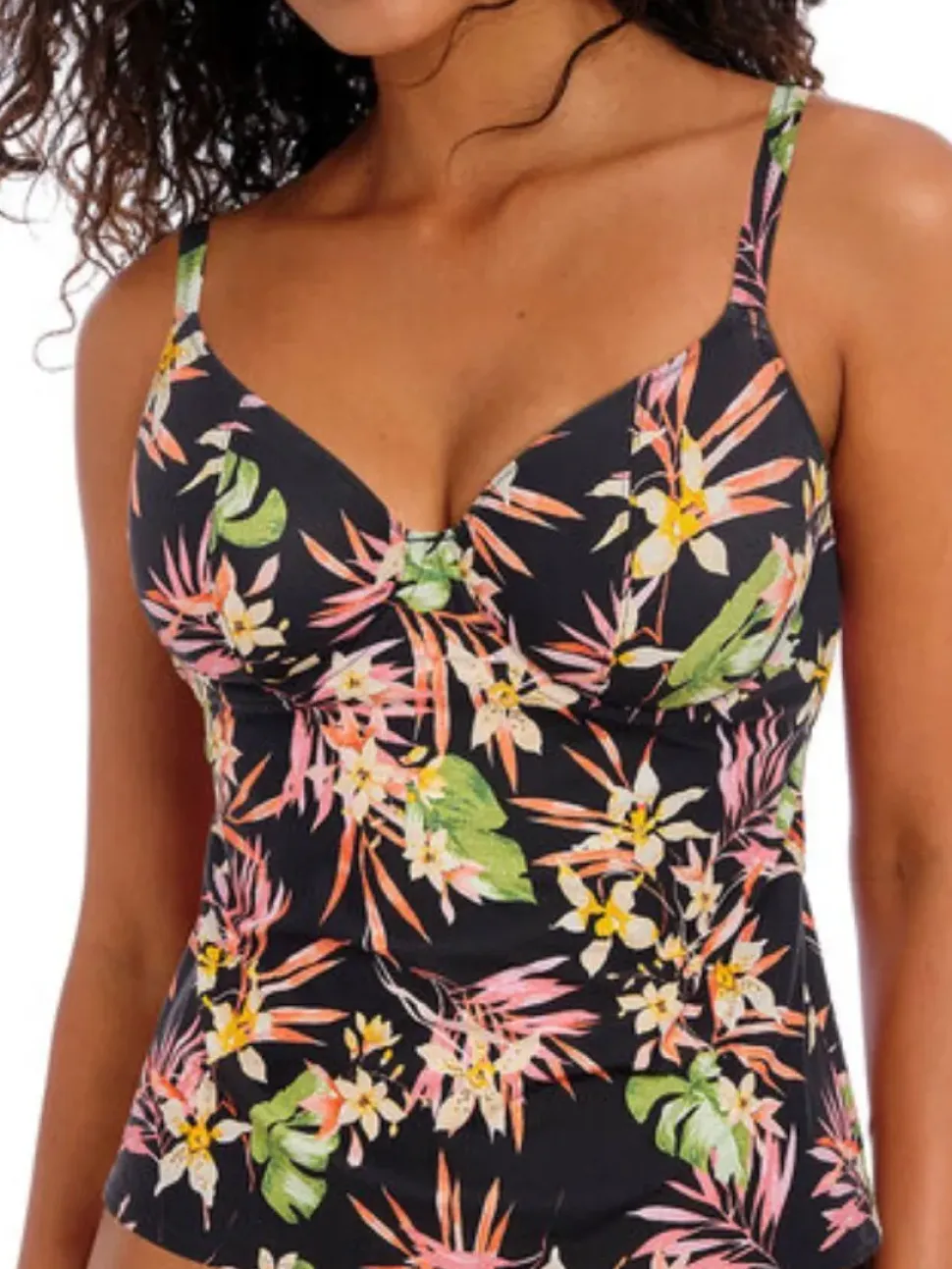 Savanna Sunset Plunge Tankini Top