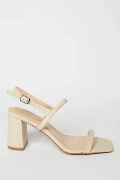 Saz Barely There High Block Heeled Sandals