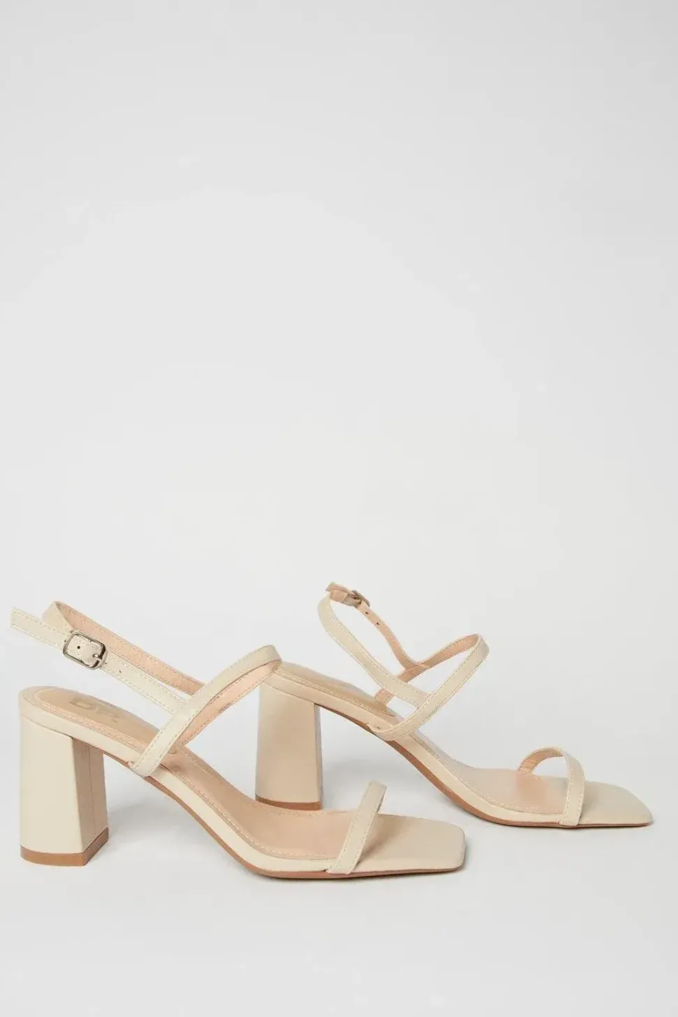 Saz Barely There High Block Heeled Sandals