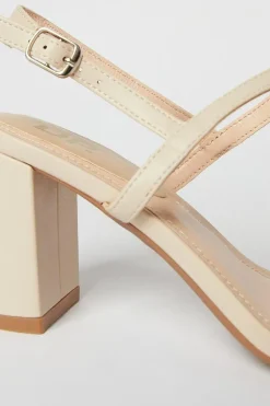 Saz Barely There High Block Heeled Sandals