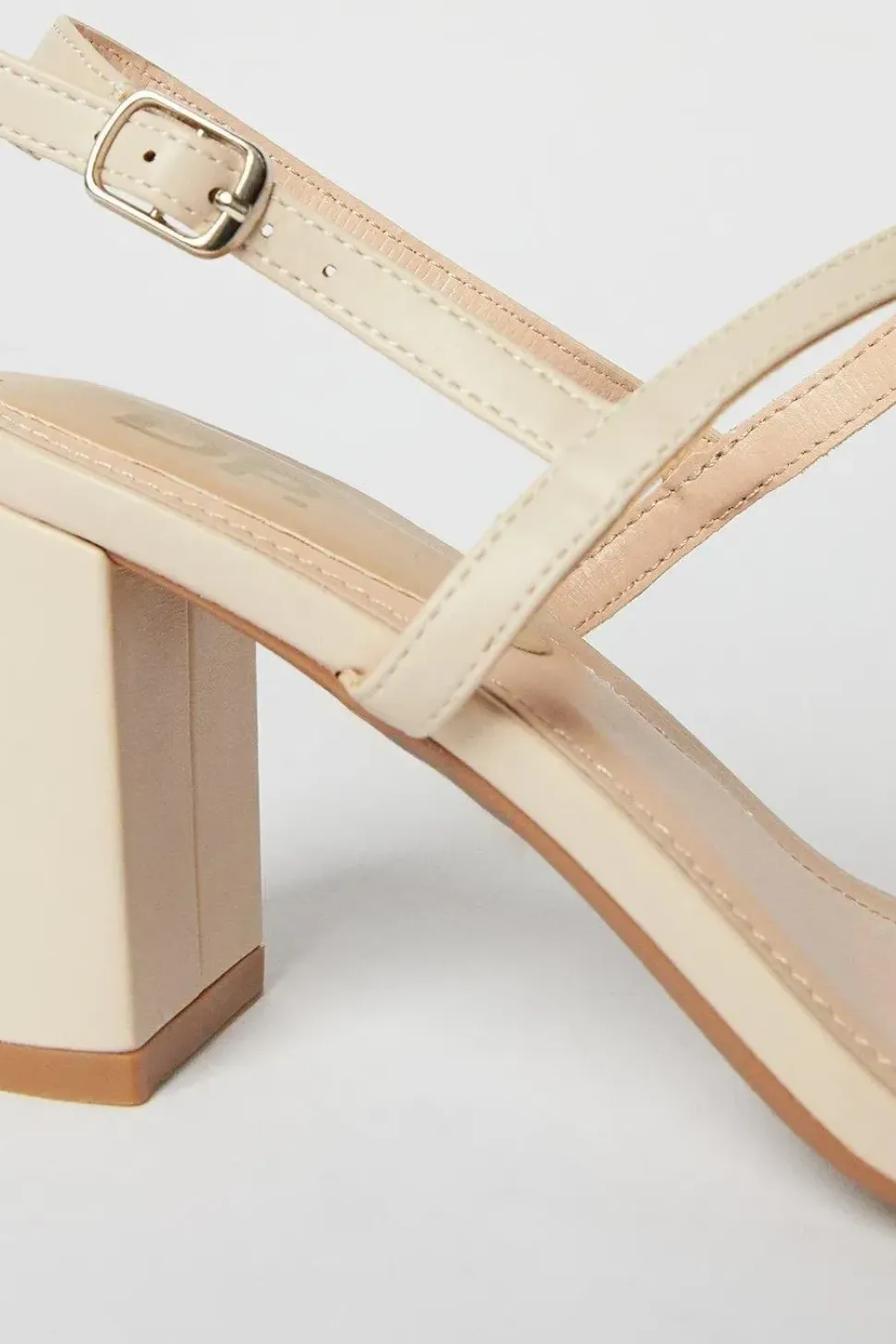 Saz Barely There High Block Heeled Sandals