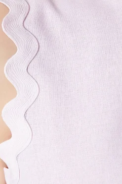 Scallop Edge Mini Shift Dress