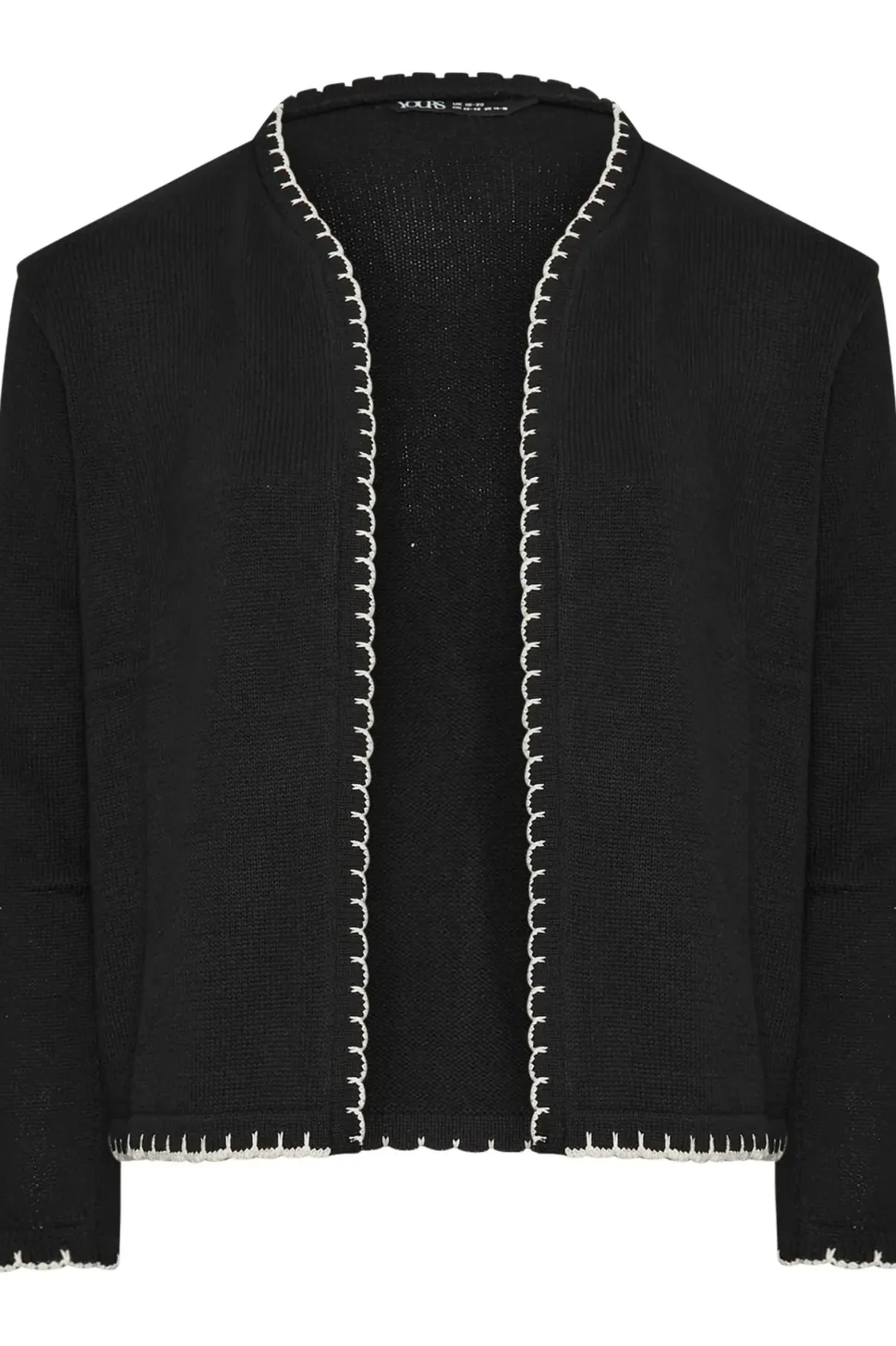 Scallop Hem Knitted Cardigan