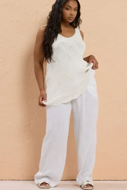 Scallop Hem Knitted Vest Top