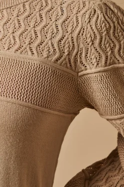 Scallop Neck Volume Sleeve Jumper