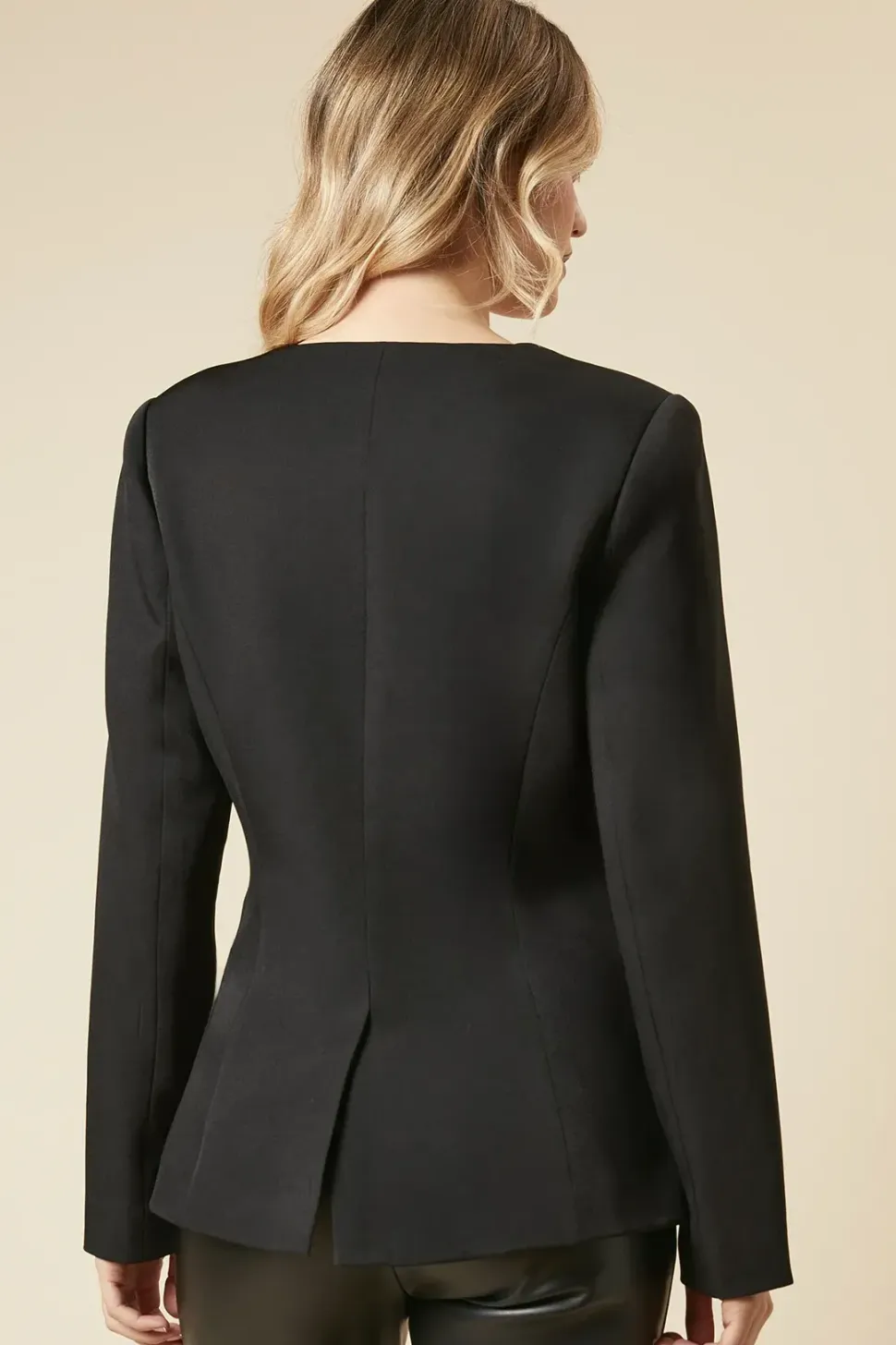 Scoop Neck Blazer