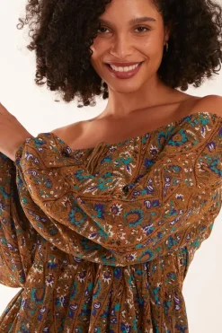 Scoop Neck Mini Trapeze Dress