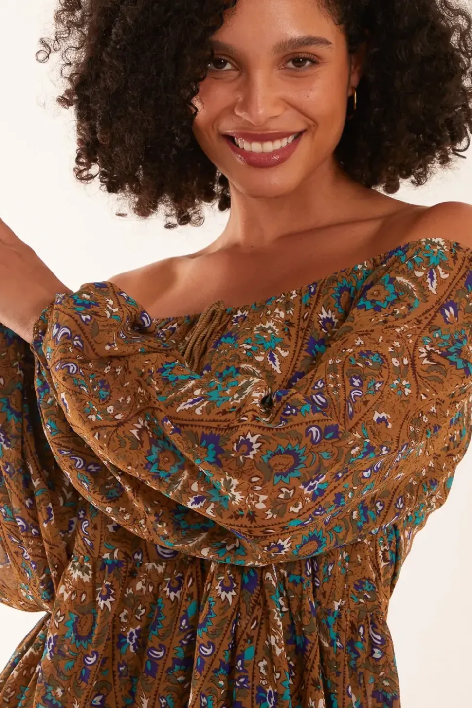 Scoop Neck Mini Trapeze Dress