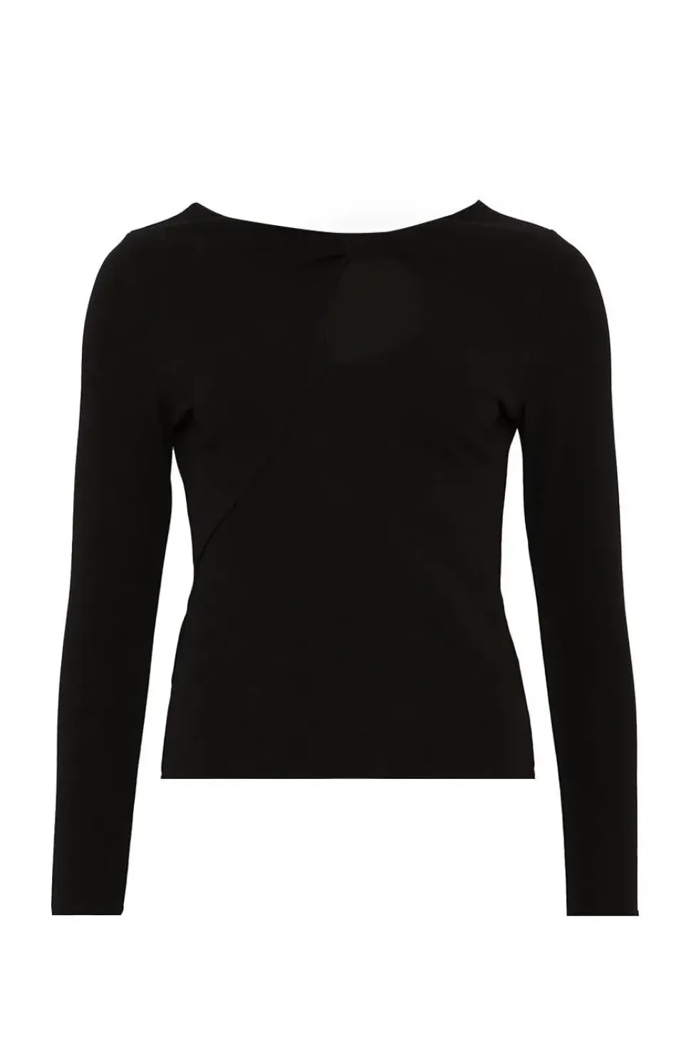 Scuba Crepe Bow Detail Top