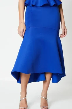 Scuba Peplum Skirt