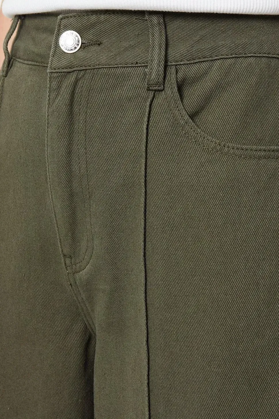 Seam Detail Wide Leg Jean