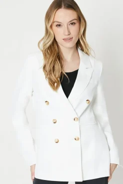 Seamed Double Breasted Blazer