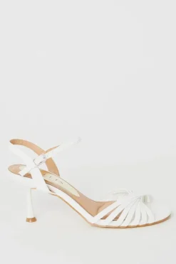 Sebastienne Twist Front Medium Heeled Sandals