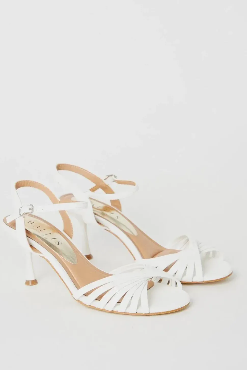 Sebastienne Twist Front Medium Heeled Sandals