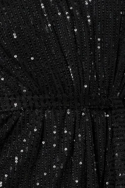 Sequin Bardot Long Sleeve Blouse