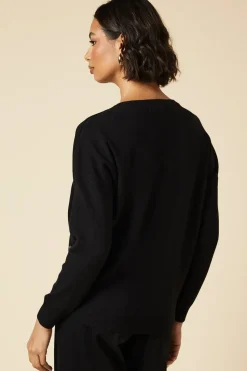 Sequin Bow Christmas Crew Neck Jumper
