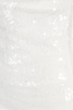 Sequin Cowl Neck Backless Maxi Slip Dress