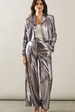 Sequin Crop Blazer