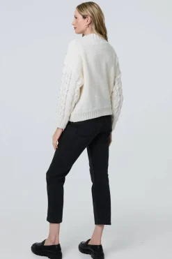 Sequin Embellished Cable Knit Jumper
