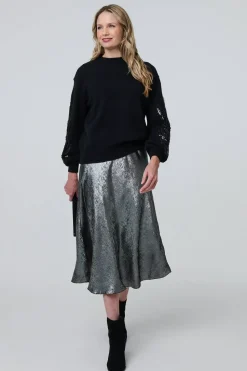 Sequin Embellished Relaxed Jumper